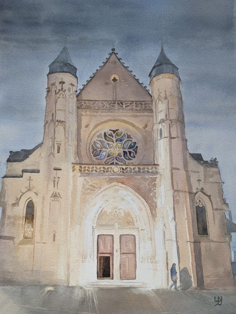 Eglise Saint-Antoine de nuit 2022 (vendue)